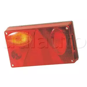 Feu arrière GAUCHE compact à ampoules - 12/24 Volts - 239 x 139 x 59 mm
