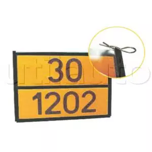 Support à glissière pour rectangle d'identification - 400 x 300 -