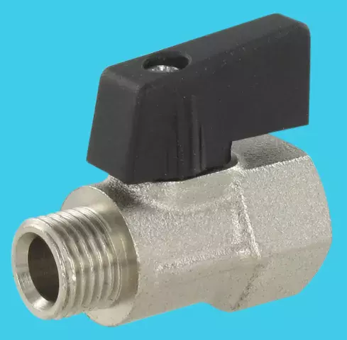 Vanne à boisseau sphérique mini décompression mâle/femelle BSP cylindrique 1/4"