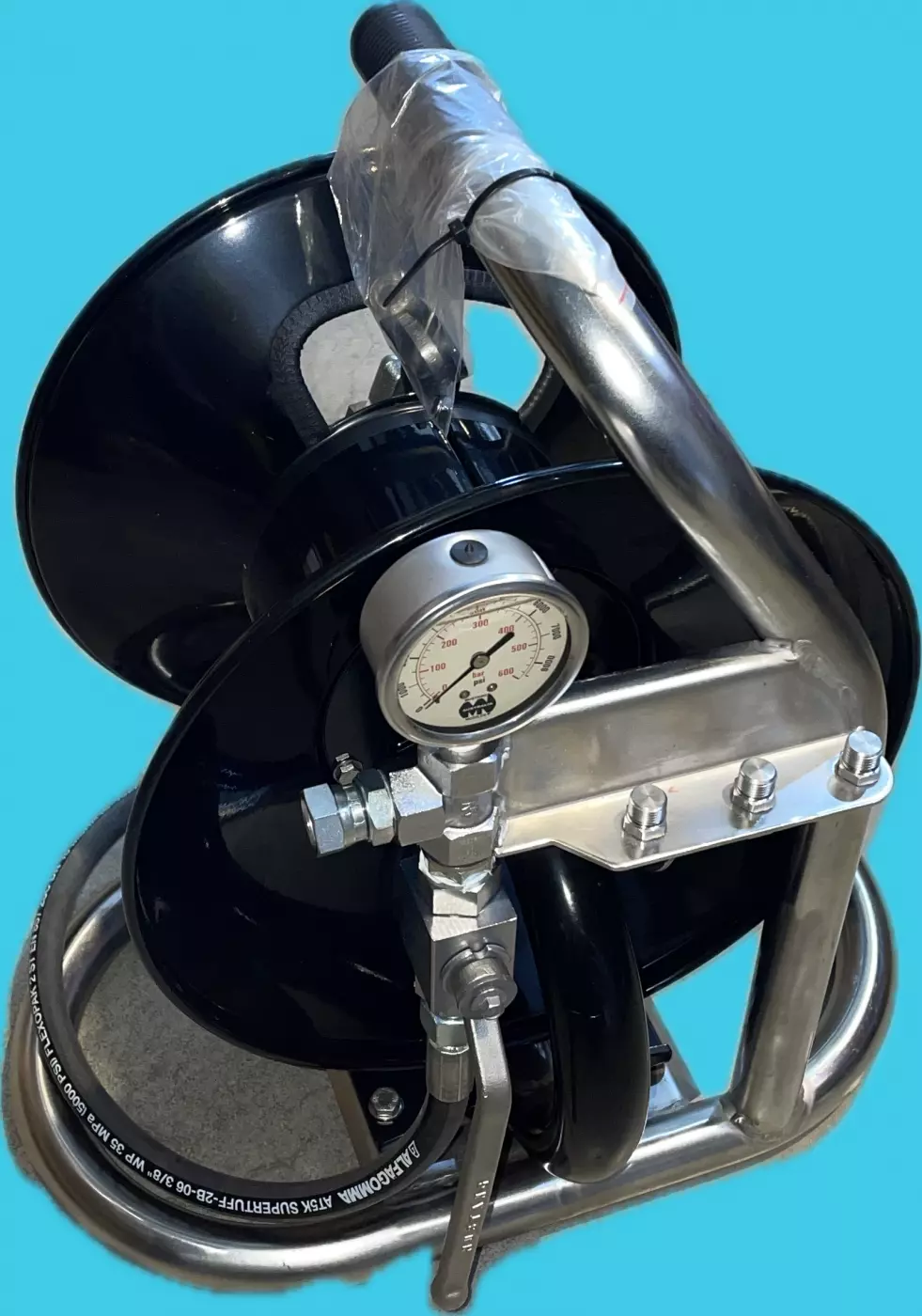 Enrouleur de tuyau portable à distance haute pression