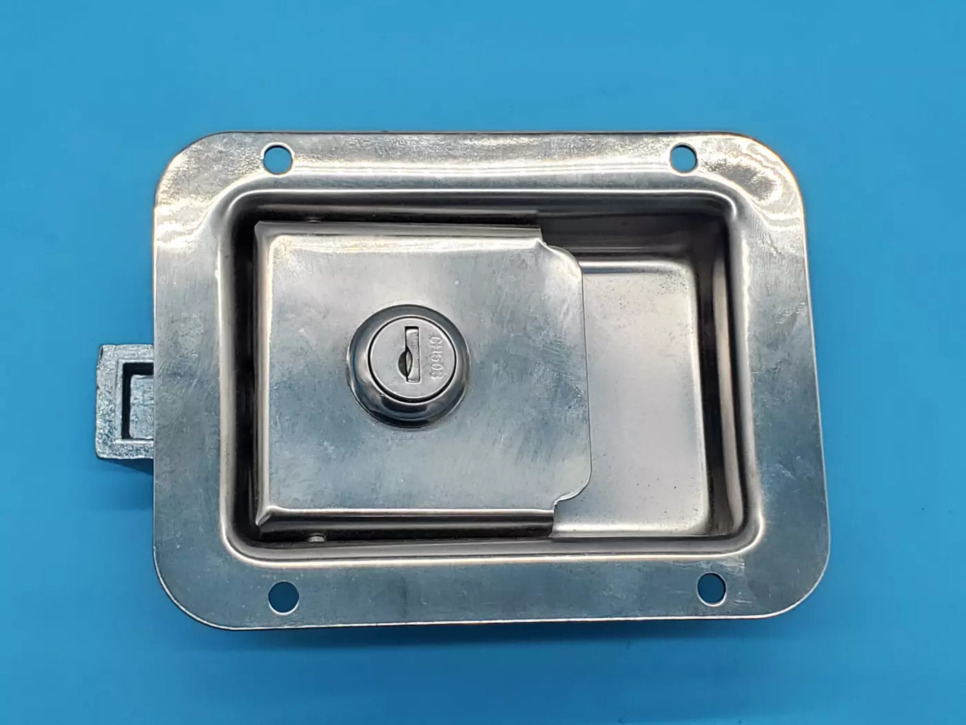 Serrure de porte pommier chromé