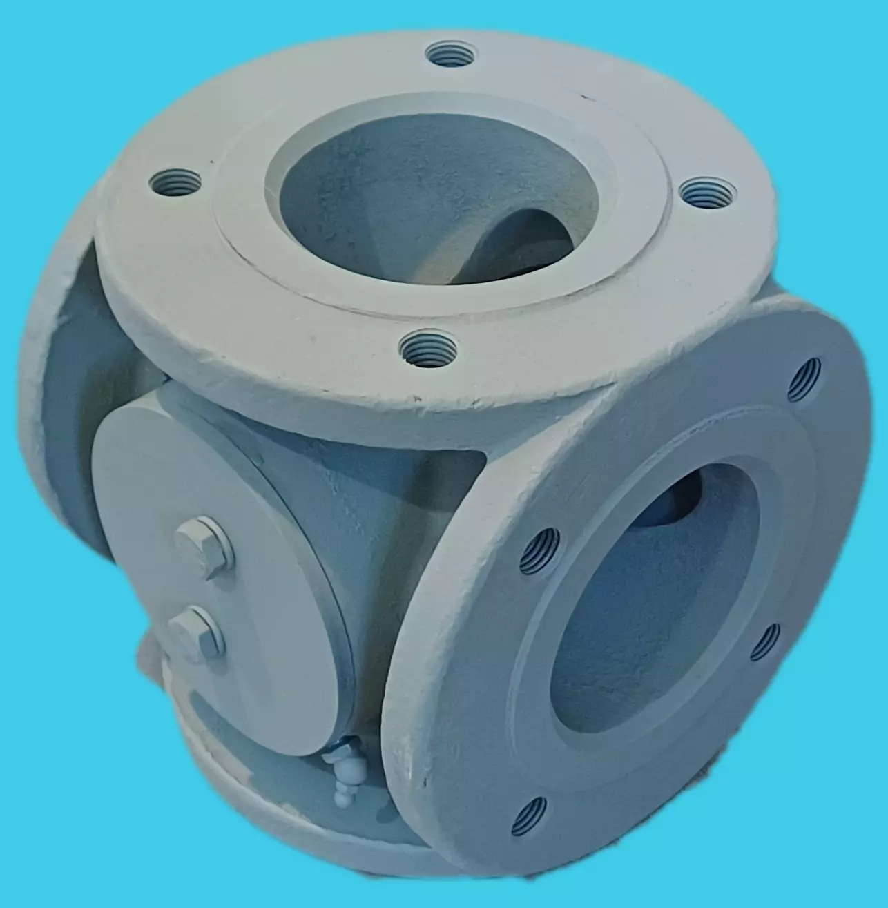 Vanne 4 voies HW DN125 -Complète -