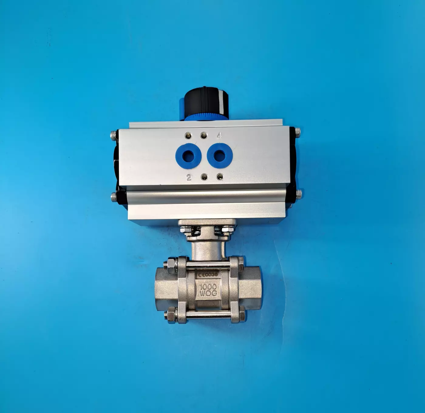 Vanne inox 1" pneumatique