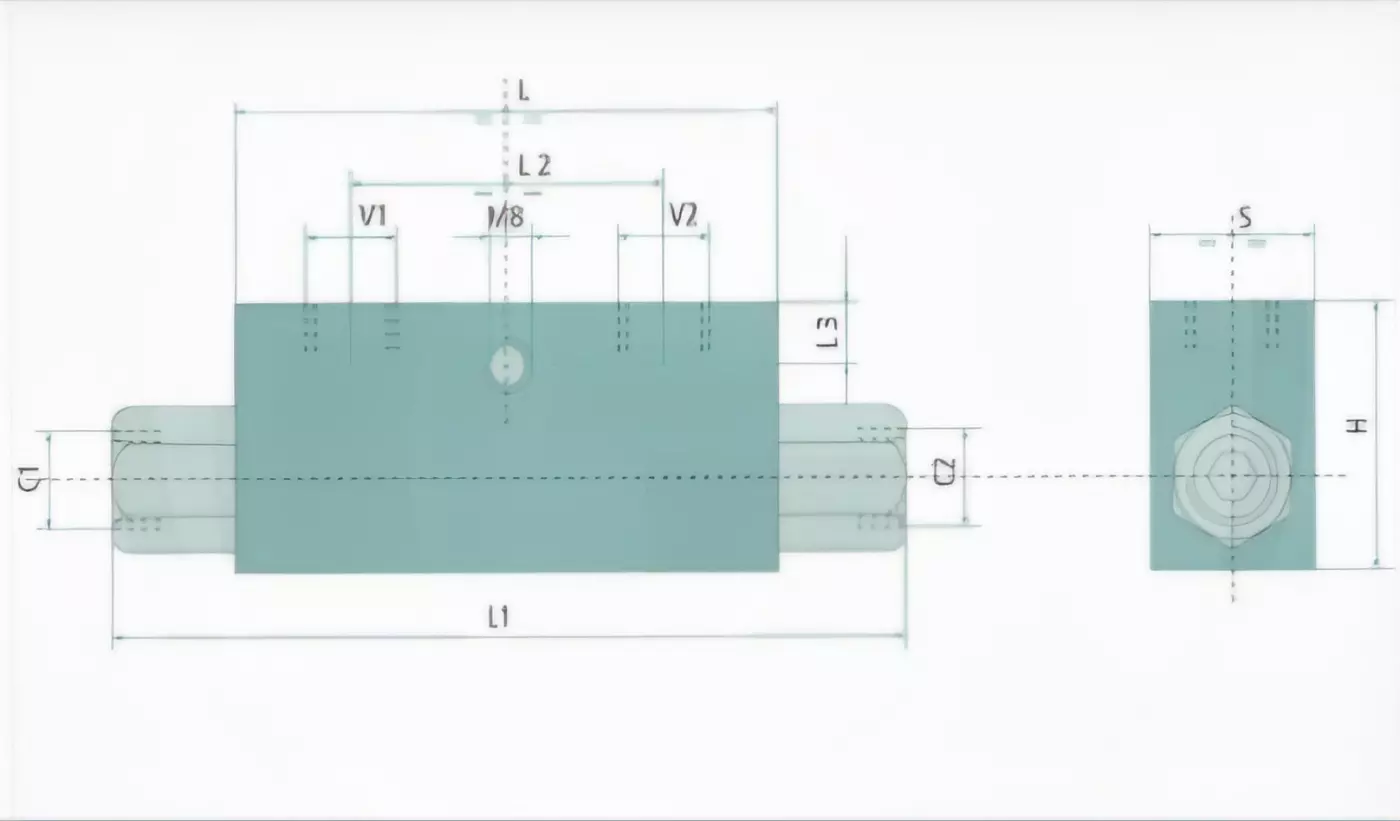 Clapet anti-retour double piloté 1/2"