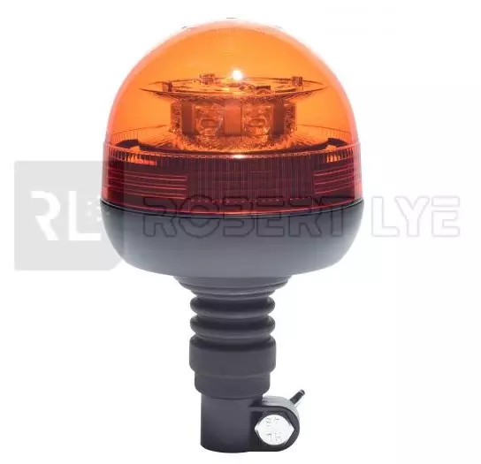 Gyrophare effet flash + rotatif à Leds sur tige flexible longue - 12/24 Volts - IP56