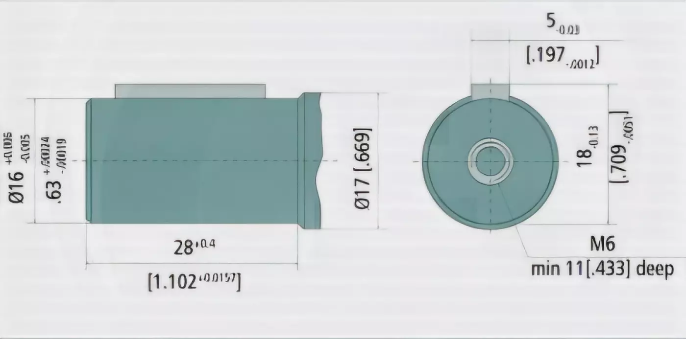 Moteur MM 32, Ø : 16 mm- 3/8" arrière - M+S