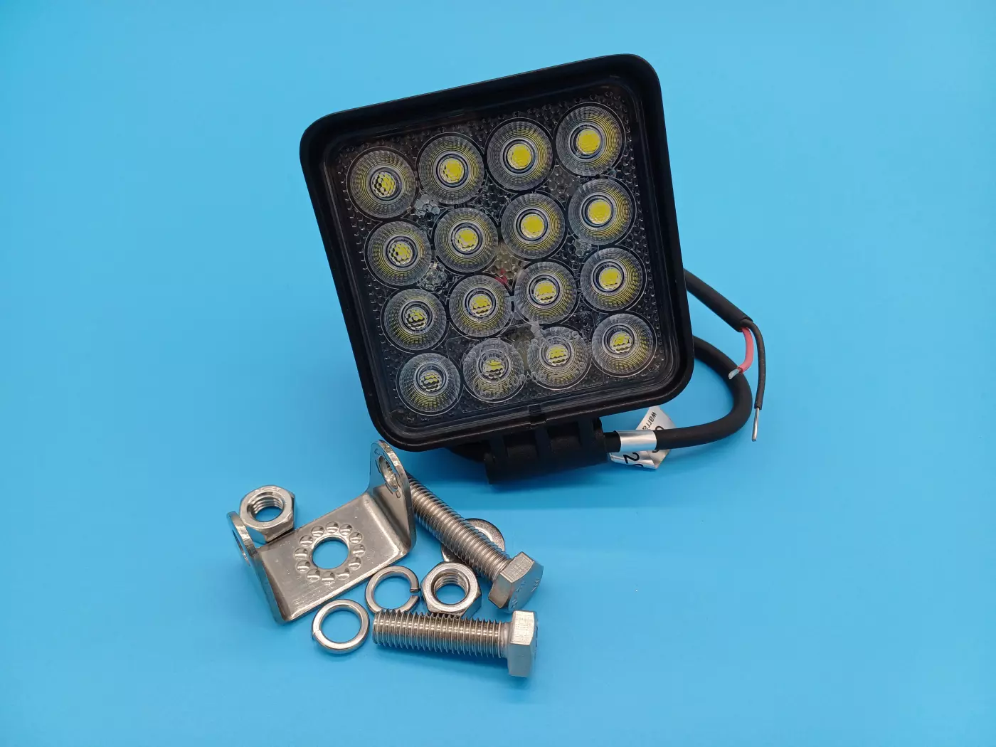 Phare de travail  - Avec interrupteur  - 16 Leds